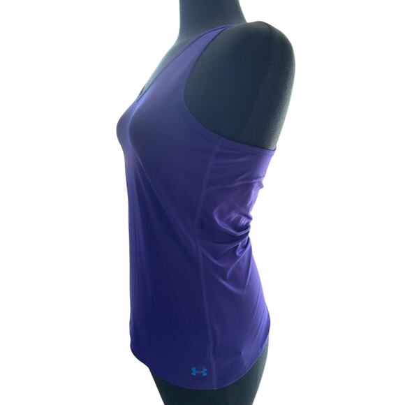 Under Armour Women's Indigo Athletic Racerback Tank Size Small - Picture 4 of 8